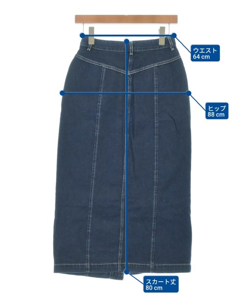 green label relaxing（グリーンレーベルリラクシング）ロング・マキシ丈スカート 青 サイズ:36(S位) レディース/2200617653165