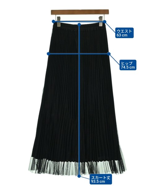 green label relaxing（グリーンレーベルリラクシング）ロング・マキシ丈スカート 黒 サイズ:F レディース/2200622176017