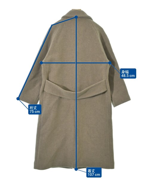 green label relaxing（グリーンレーベルリラクシング）チェスターコート ベージュ サイズ:34(XS位) レディース/2200636367012