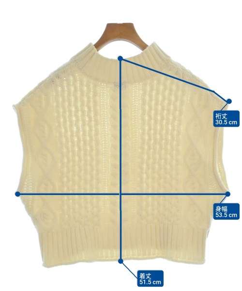 green label relaxing（グリーンレーベルリラクシング）ベスト 白 サイズ:F レディース/2200634649042