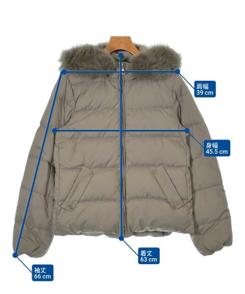 green label relaxing（グリーンレーベルリラクシング）ダウンジャケット/ダウンベスト 茶 サイズ:40(M位) レディース/2200623491034