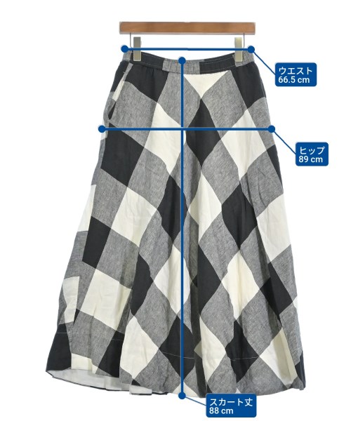 green label relaxing（グリーンレーベルリラクシング）ロング・マキシ丈スカート 黒 サイズ:F レディース/2200633679132