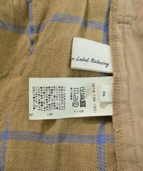 green label relaxing（グリーンレーベルリラクシング）スラックス 茶 サイズ:36(S位) レディース/2200634857065