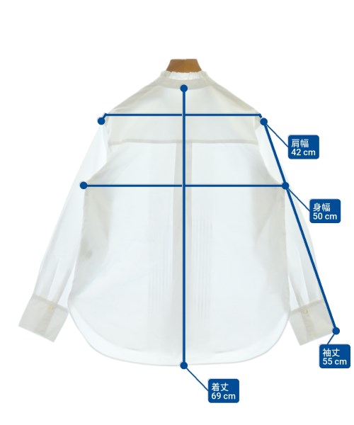 green label relaxing（グリーンレーベルリラクシング）カジュアルシャツ 白 サイズ:F レディース/2200638123012