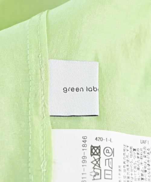 green label relaxing（グリーンレーベルリラクシング）カジュアルシャツ 緑 サイズ:F レディース/2200623278109