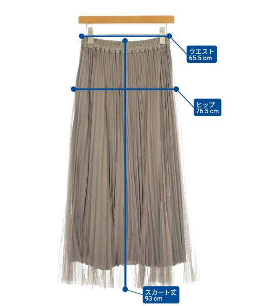 green label relaxing（グリーンレーベルリラクシング）ロング・マキシ丈スカート 茶 サイズ:F レディース/2200615276151