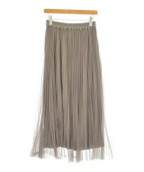 green label relaxing（グリーンレーベルリラクシング）ロング・マキシ丈スカート 茶 サイズ:F レディース/2200615276151