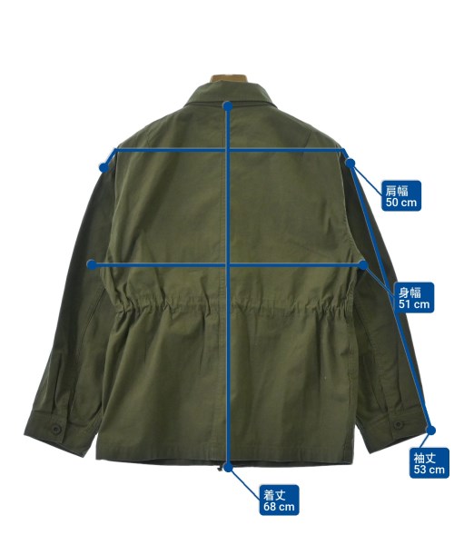 green label relaxing（グリーンレーベルリラクシング）ミリタリーブルゾン カーキ サイズ:F レディース/2200624318019