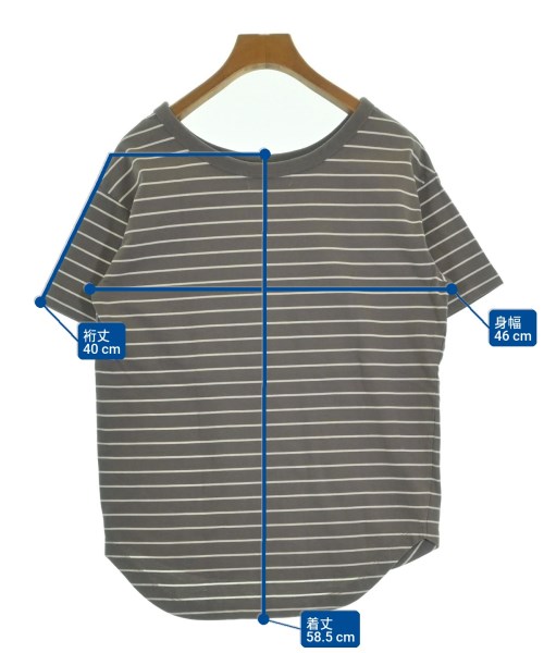 green label relaxing（グリーンレーベルリラクシング）Tシャツ・カットソー グレー サイズ:F レディース/2200633642143