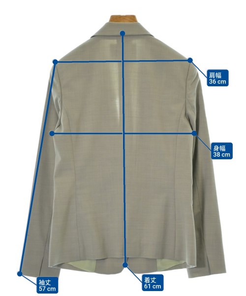 green label relaxing（グリーンレーベルリラクシング）テーラードジャケット グレー サイズ:36(S位) レディース/2200638792027