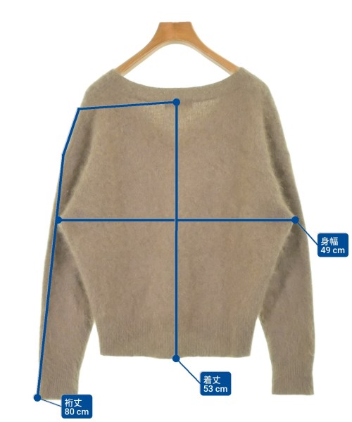 green label relaxing（グリーンレーベルリラクシング）カーディガン 茶 サイズ:F レディース/2200639059044