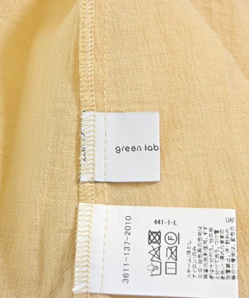 green label relaxing（グリーンレーベルリラクシング）ブラウス 黄 サイズ:F レディース/2200620344050