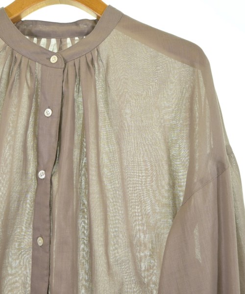 green label relaxing（グリーンレーベルリラクシング）ブラウス 茶 サイズ:F レディース/2200635922069