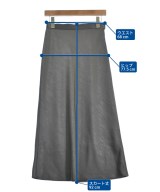 green label relaxing（グリーンレーベルリラクシング）ロング・マキシ丈スカート グレー サイズ:F レディース/2200625019014