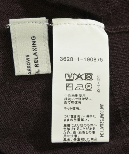 green label relaxing（グリーンレーベルリラクシング）カーディガン 茶 サイズ:F レディース/2200634981067