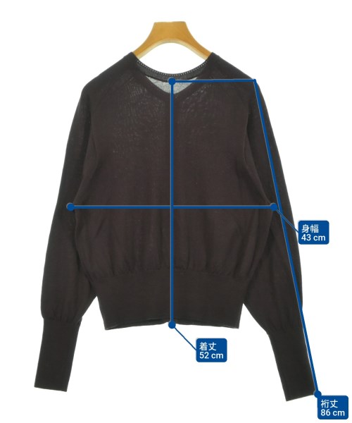 green label relaxing（グリーンレーベルリラクシング）カーディガン 茶 サイズ:F レディース/2200634981067