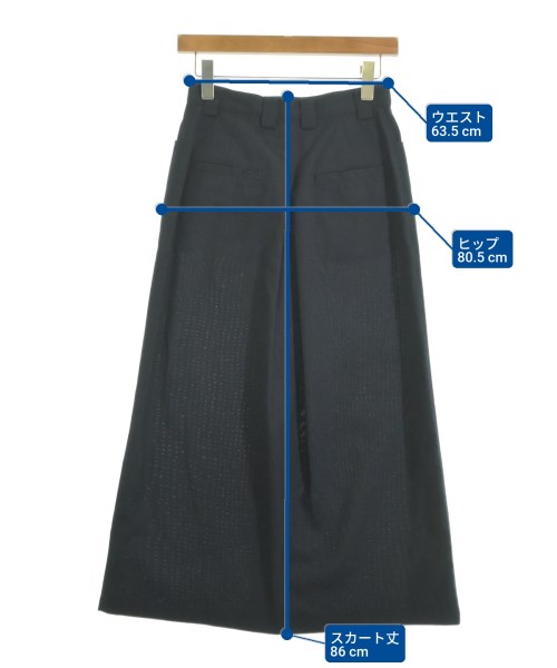 green label relaxing（グリーンレーベルリラクシング）ロング・マキシ丈スカート 紺 サイズ:36(S位) レディース/2200626106034