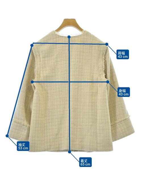 green label relaxing（グリーンレーベルリラクシング）ノーカラージャケット ベージュ サイズ:38(M位) レディース/2200629221024