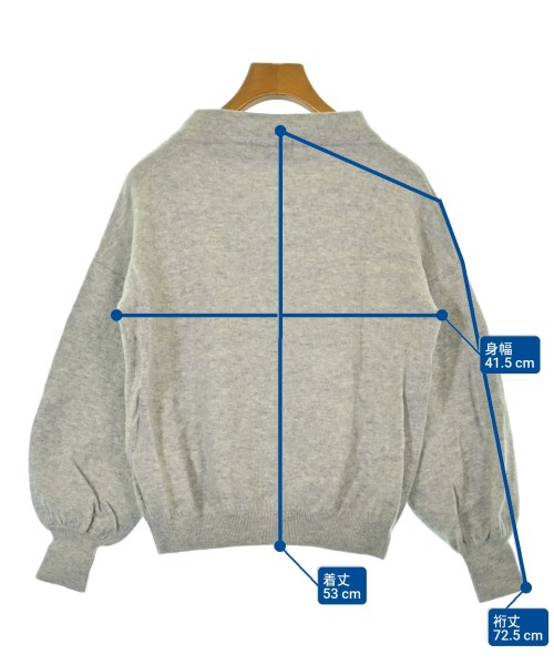 green label relaxing（グリーンレーベルリラクシング）ニット・セーター グレー サイズ:F レディース/2200636257047