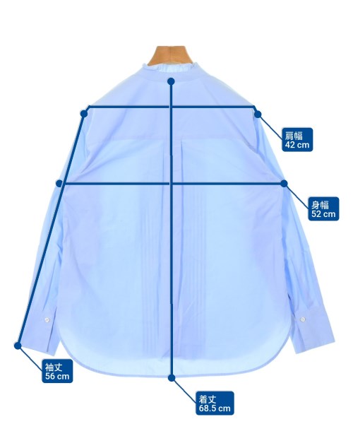 green label relaxing（グリーンレーベルリラクシング）カジュアルシャツ 青 サイズ:F レディース/2200625292028