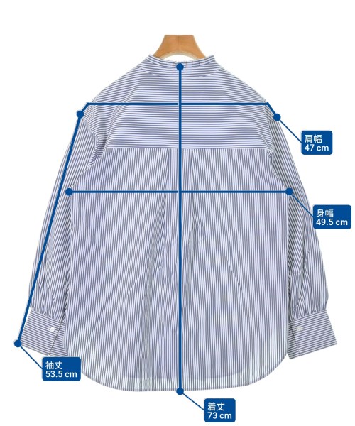 green label relaxing（グリーンレーベルリラクシング）カジュアルシャツ 青 サイズ:F レディース/2200625292080