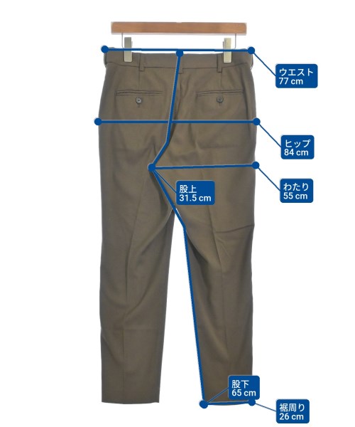 green label relaxing（グリーンレーベルリラクシング）スラックス 茶 サイズ:40(M位) レディース/2200625292103