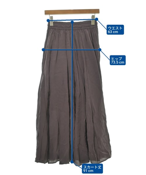 green label relaxing（グリーンレーベルリラクシング）ロング・マキシ丈スカート 茶 サイズ:F レディース/2200639677033