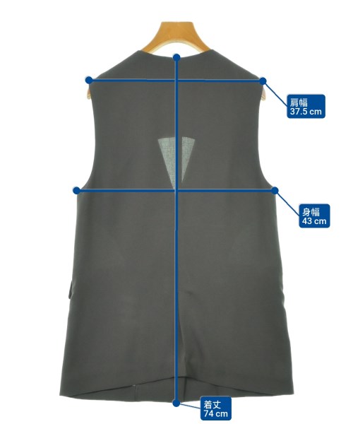 green label relaxing（グリーンレーベルリラクシング）ノーカラージャケット グレー サイズ:-(M位) レディース/2200633653163