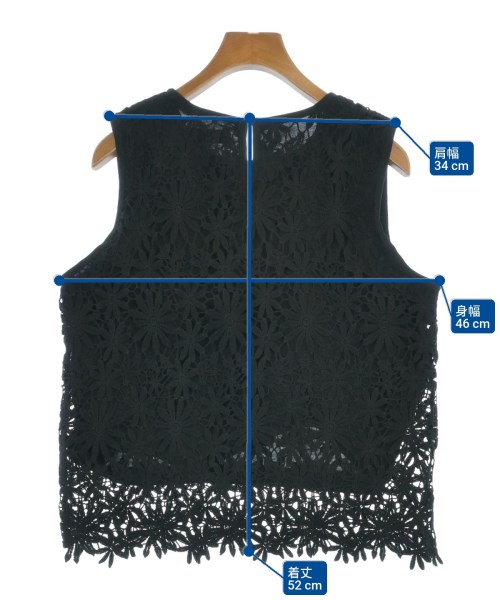 green label relaxing（グリーンレーベルリラクシング）ブラウス 黒 サイズ:-(L位) レディース/2200631670049