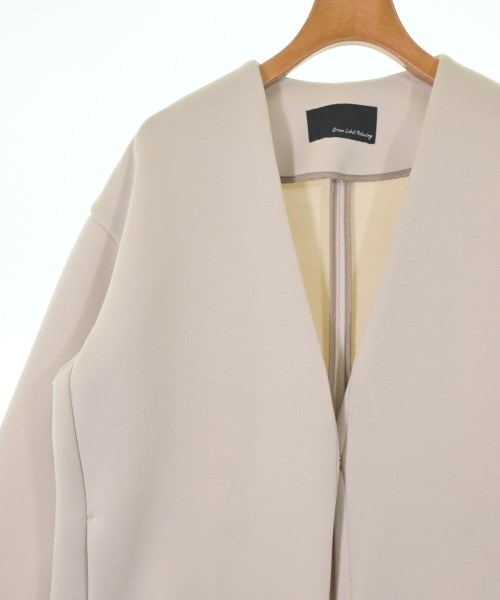 green label relaxing（グリーンレーベルリラクシング）ノーカラージャケット ベージュ サイズ:36(S位) レディース/2200636453029