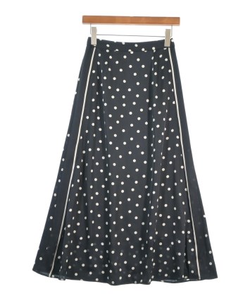 【美品】グリーンレーベルリラクシング　スカートスーツ　ノーカラー　濃紺　2XL 美品】グリーンレーベルリラクシング ノーラペル ジャケット