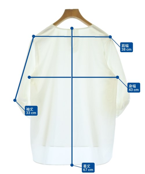 green label relaxing（グリーンレーベルリラクシング）ブラウス 白 サイズ:F レディース/2200610876325