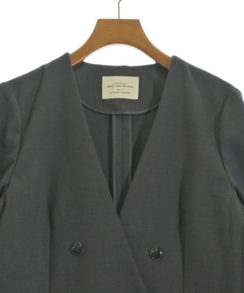 green label relaxing（グリーンレーベルリラクシング）ノーカラージャケット グレー サイズ:40(M位) レディース/2200613582018