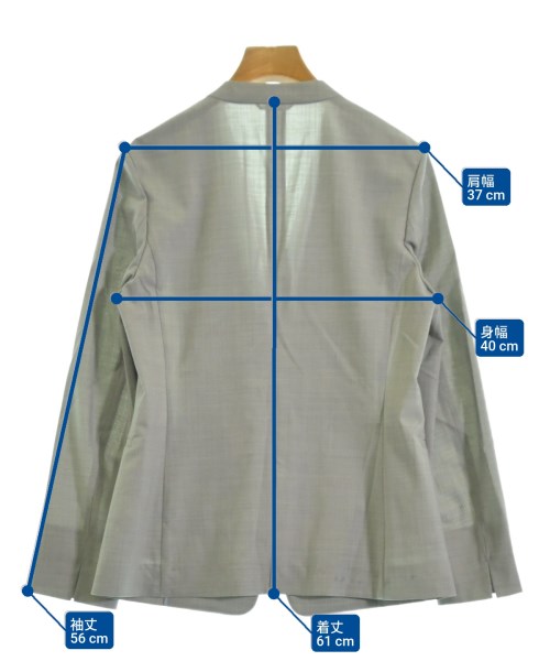 green label relaxing（グリーンレーベルリラクシング）ノーカラージャケット グレー サイズ:38(M位) レディース/2200617936015