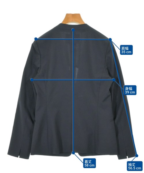 green label relaxing（グリーンレーベルリラクシング）ノーカラージャケット 紺 サイズ:36(S位) レディース/2200620292047