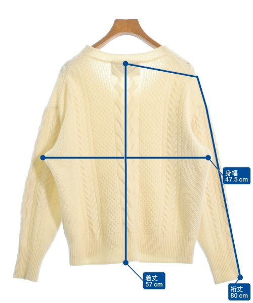 green label relaxing（グリーンレーベルリラクシング）ニット・セーター 白 サイズ:F レディース/2200621433043