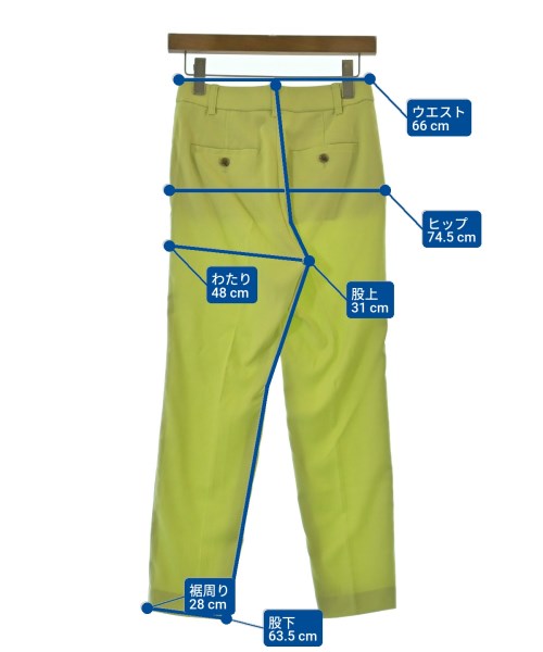 green label relaxing（グリーンレーベルリラクシング）スラックス 緑 サイズ:36(S位) レディース/2200621433050