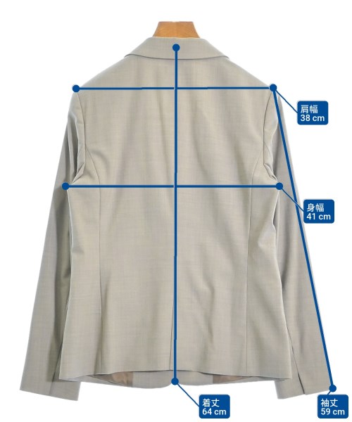 green label relaxing（グリーンレーベルリラクシング）テーラードジャケット グレー サイズ:40(M位) レディース/2200621475067