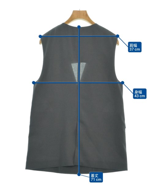 green label relaxing（グリーンレーベルリラクシング）ベスト グレー サイズ:-(M位) レディース/2200612082038