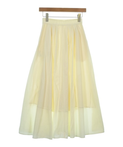 green label relaxing（グリーンレーベルリラクシング）ロング・マキシ丈スカート 白 サイズ:36(S位) レディース/2200613305129