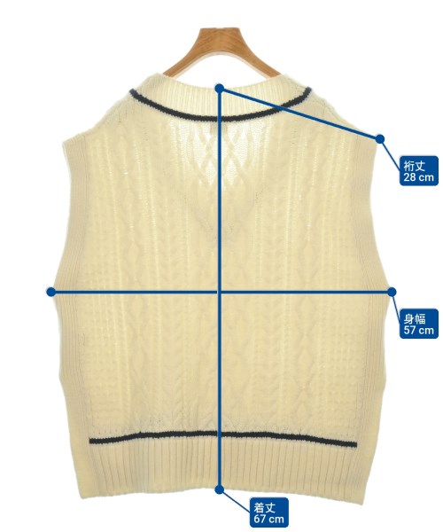 green label relaxing（グリーンレーベルリラクシング）ベスト 白 サイズ:F レディース/2200622968070