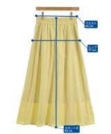 green label relaxing（グリーンレーベルリラクシング）ロング・マキシ丈スカート 黄 サイズ:F レディース/2200612507111