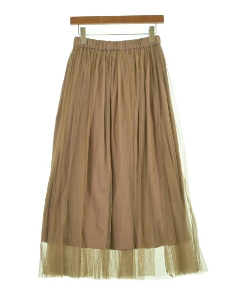 green label relaxing（グリーンレーベルリラクシング）ロング・マキシ丈スカート 茶 サイズ:-(S位) レディース/2200612507180