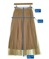 green label relaxing（グリーンレーベルリラクシング）ロング・マキシ丈スカート 茶 サイズ:-(S位) レディース/2200612507180