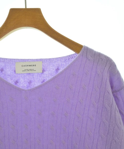 green label relaxing（グリーンレーベルリラクシング）ニット・セーター 紫 サイズ:38(M位) レディース/2200622418025