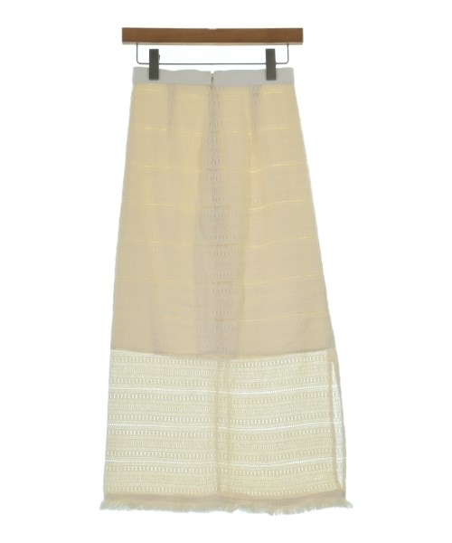 green label relaxing（グリーンレーベルリラクシング）ロング・マキシ丈スカート 白 サイズ:36(S位) レディース/2200620497022