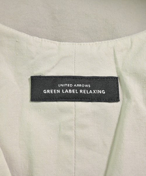 green label relaxing（グリーンレーベルリラクシング）ノーカラージャケット ベージュ サイズ:-(XL位) レディース/2200624581062