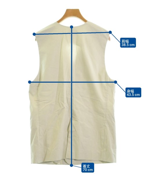 green label relaxing（グリーンレーベルリラクシング）ノーカラージャケット ベージュ サイズ:-(XL位) レディース/2200624581062