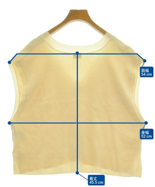 green label relaxing（グリーンレーベルリラクシング）ベスト/ノースリーブ 白 サイズ:F レディース/2200617837022