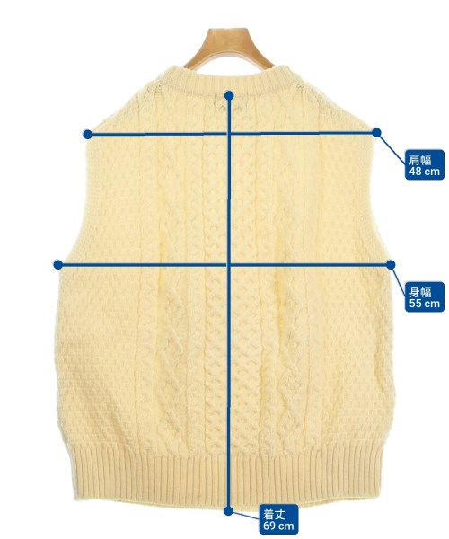 green label relaxing（グリーンレーベルリラクシング）ベスト 白 サイズ:M レディース/2200625289103